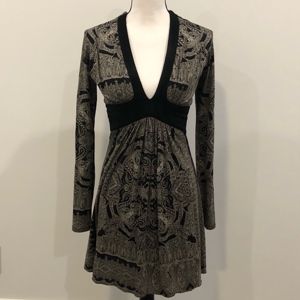 Sky Print Mini Dress